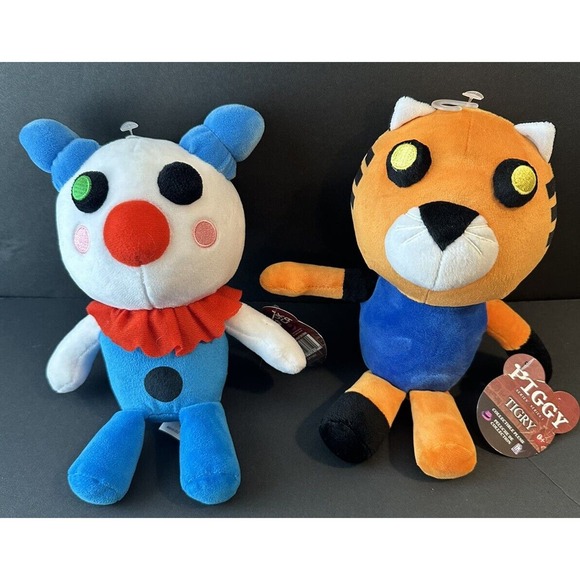 Roblox PIGGY Series 1 Plush Toys - Set Of 2 - Tigry And Clowny - Picture 1 of 5